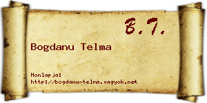 Bogdanu Telma névjegykártya